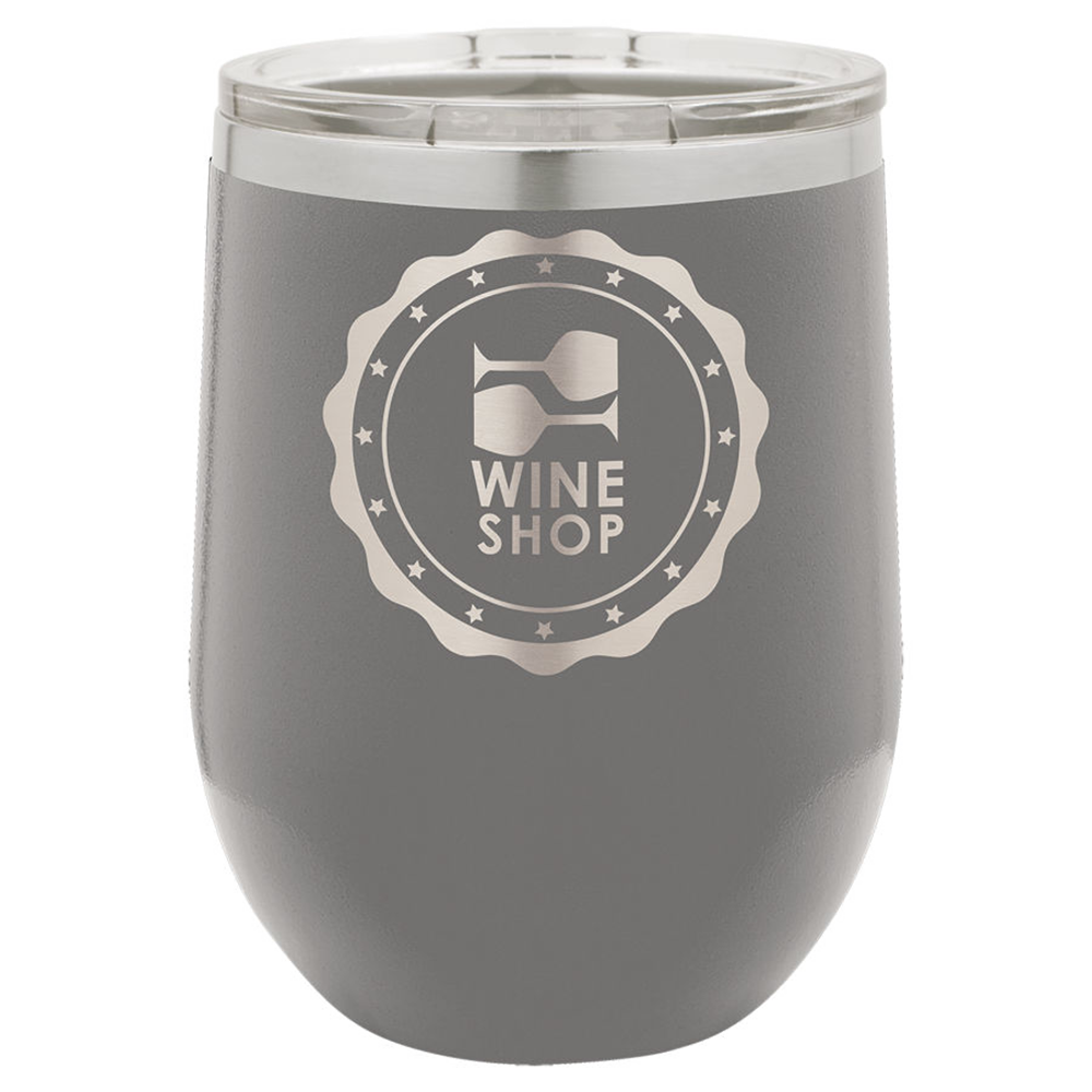 Stainless Steel Wine Tumbler with Lid 16 oz - Kitchables
